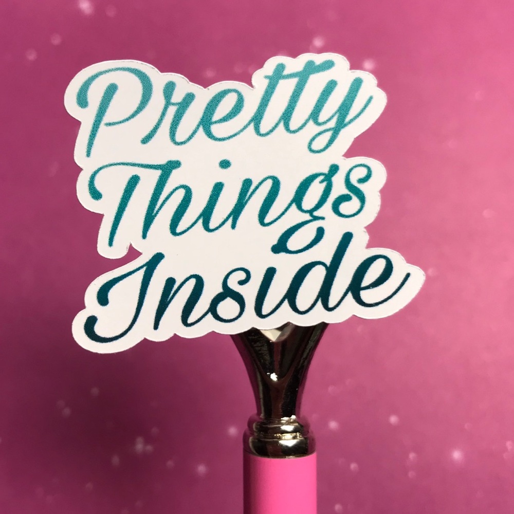 56pc/ 2 pages stickers pretty things inside - Picture 2 of 4